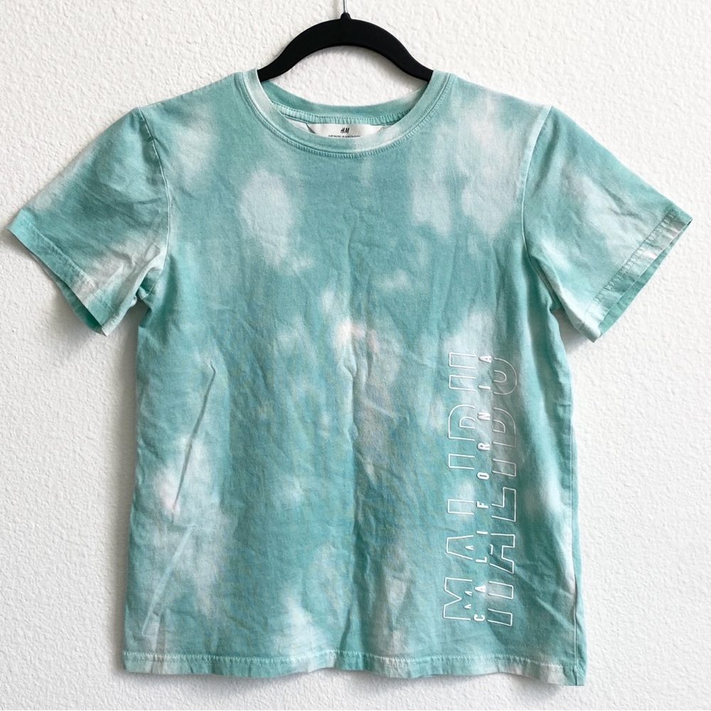 SOLD H&M Turquoise Tie-Dye Short Sleeve Graphic T-shirt